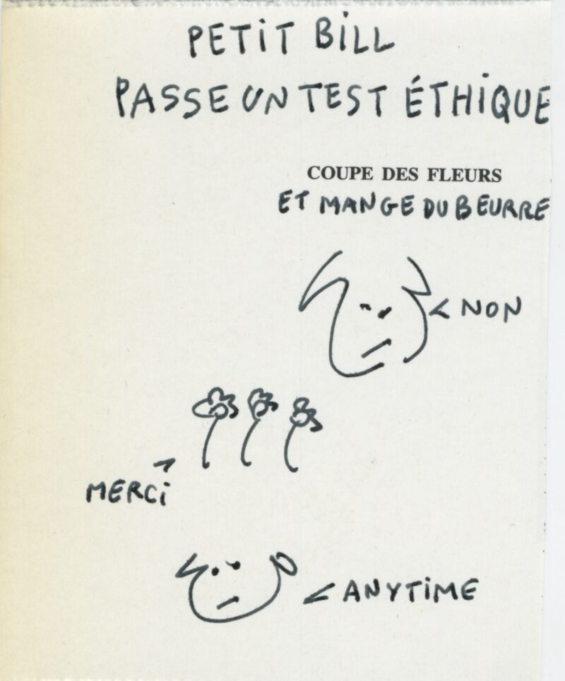 Petit Bill passe un test éthique